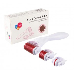 Derma Roller 3 σε 1 για Περιποίηση Προσώπου